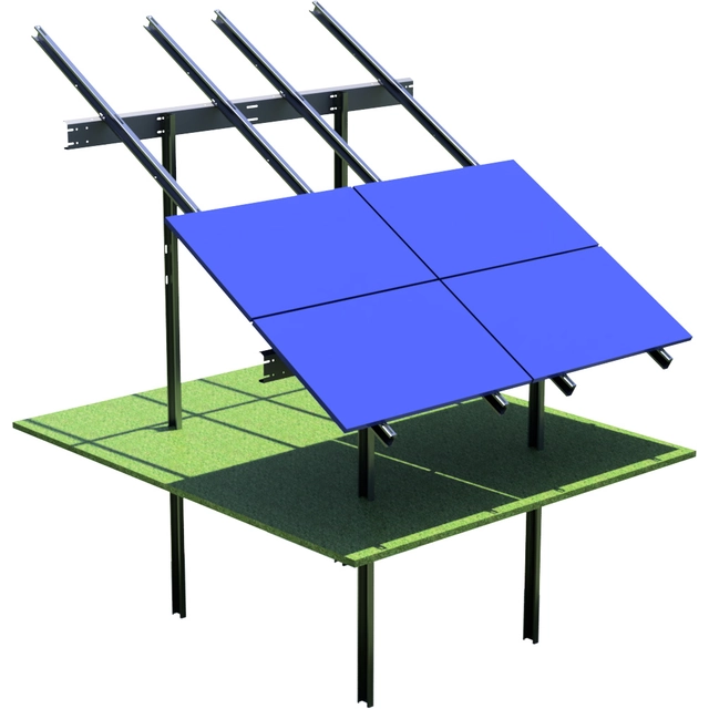 Montato a terra ORIZZONTALE 4x4 K4400 Telaio fotovoltaico 35mm