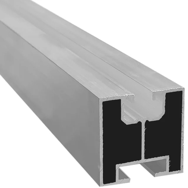 Montavimo profilis 40x40mm PV aliuminio bėgis 215cm T formos plaktukas