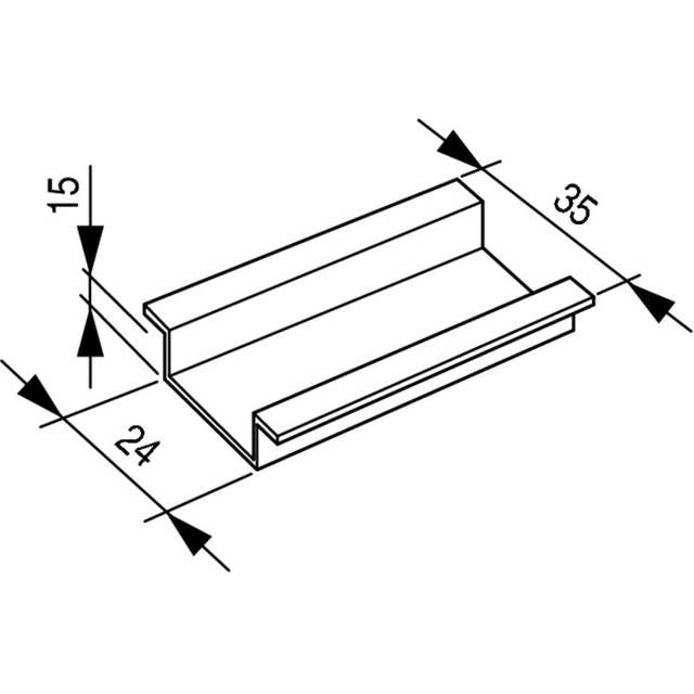 Montážní lišta 35x15mm TS35X15