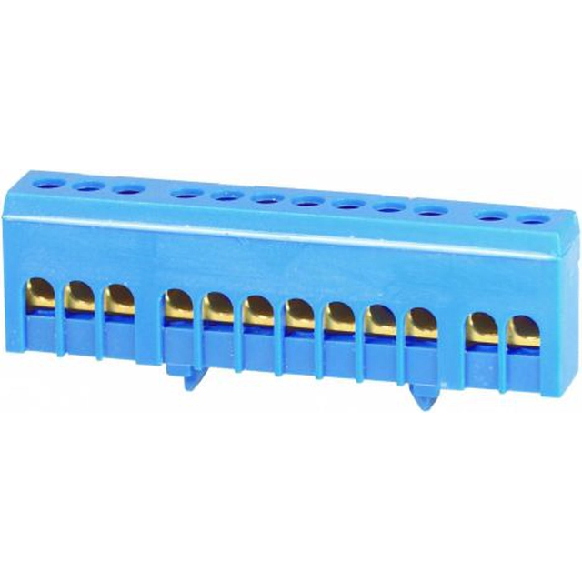 Morsetto di collegamento Simet su TS35 neutro isolato N 12-polowy 12x16mm2 blu 870N-12FS (89822003)