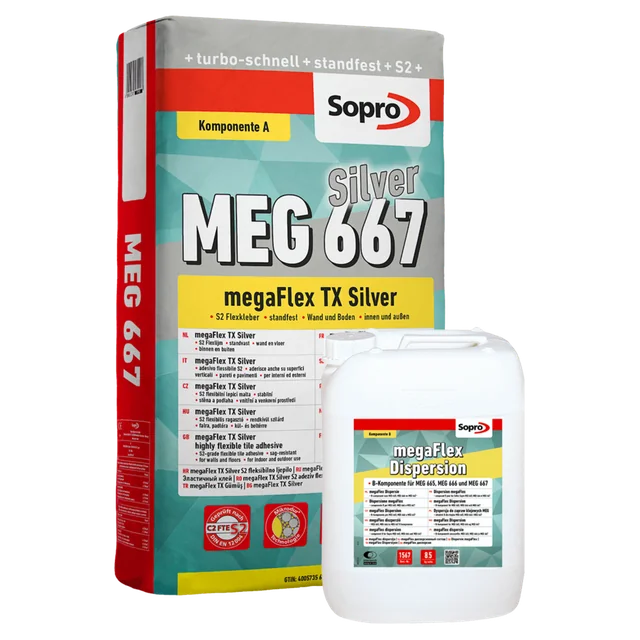 Mortero adhesivo Sopro MEG 667 25kg