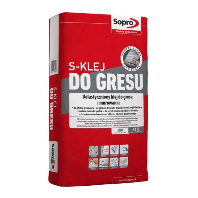 Mortero adhesivo Sopro S-GLUE 295 22,5kg