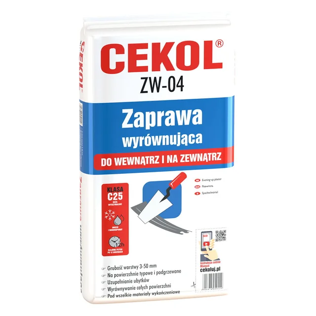 Mortero nivelador Cekol ZW-04 22 kg