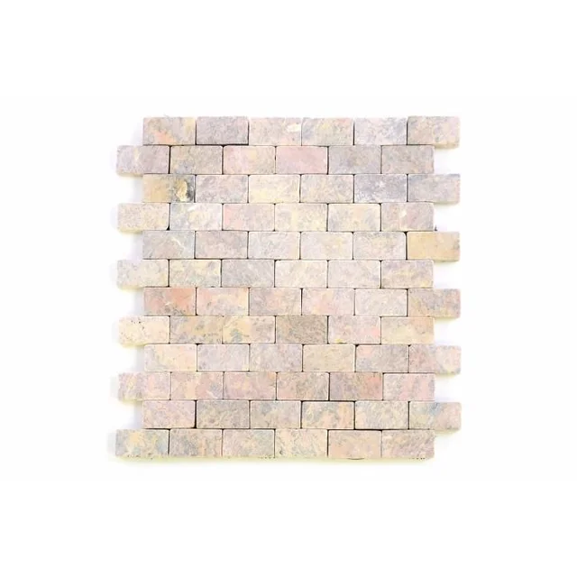 Mosaico in marmo Garth su griglia 1 m2