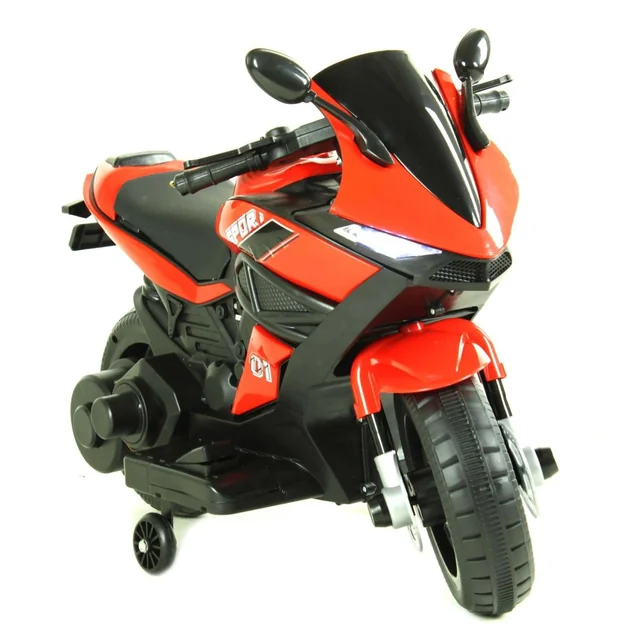 Motocicletta per bambini a batteria, bagagliaio MOTO-SX-5-CZERWONY