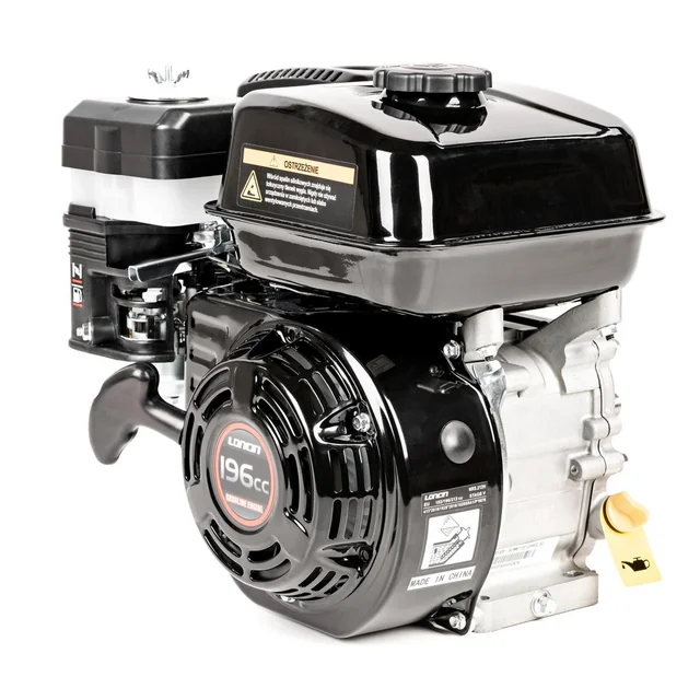 Motor Loncin G200F-R horizontálny hriadeľ 19,05 mm / 62 mm s prídavným hriadeľom G200F-R GL