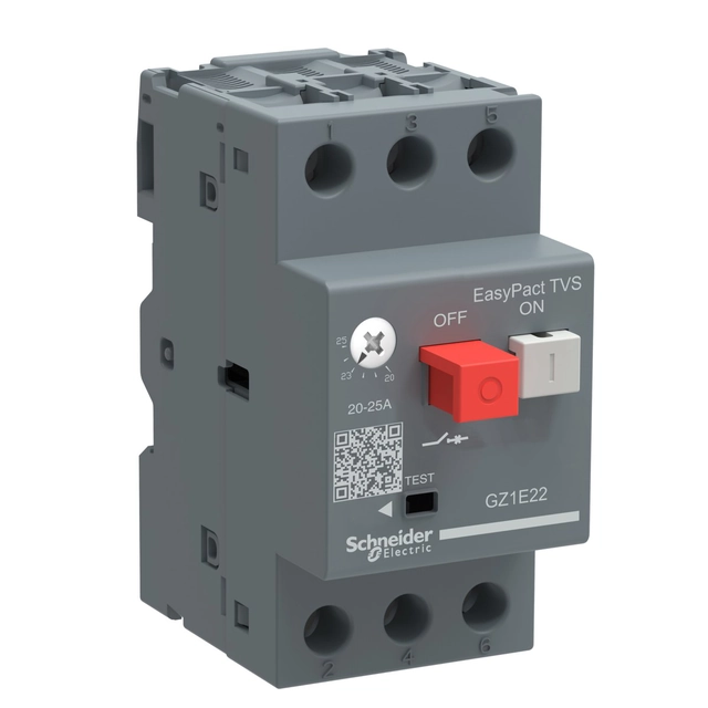Motor protection switch GZ1E push button drive I=0,4-0,63A box terminals
