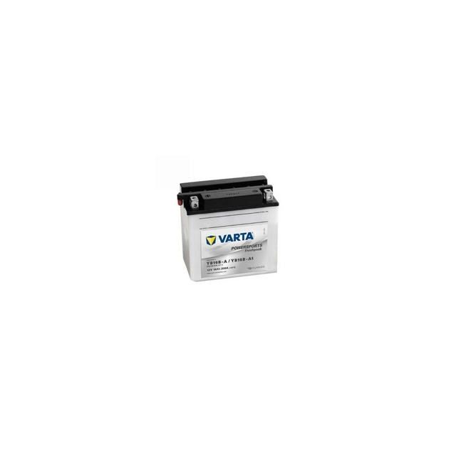 Motorcycle battery 12V 16A size 158mm x 89mm x h162mm code 516015 Varta