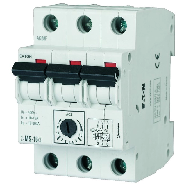 Motorskyddsbrytare 3-biegunowy Z-MS-0,63/3