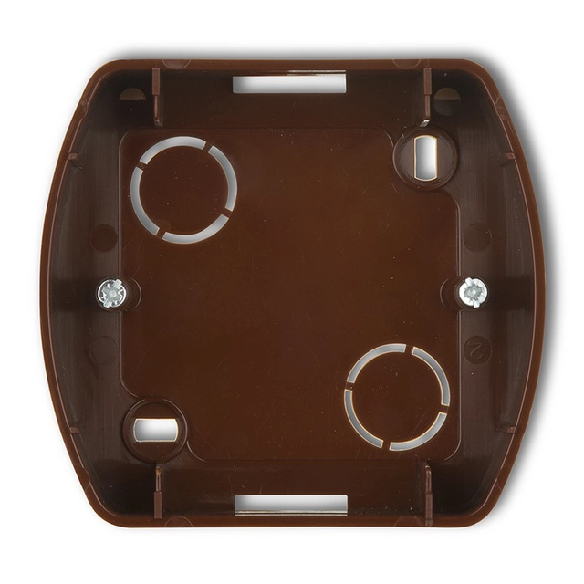 Mounting box horizontal single brown metallic KARLIK TREND 9PTH-1