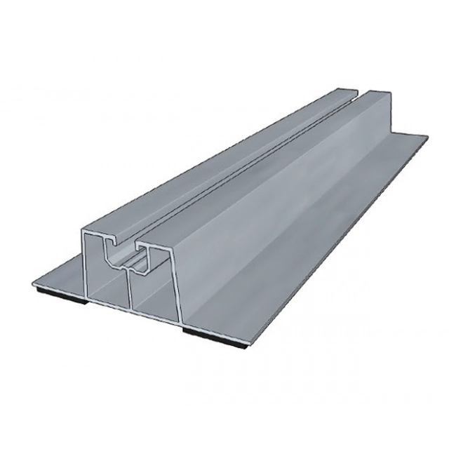 Mounting kit for 24 panels in 3 rows on trapezoidal bridges