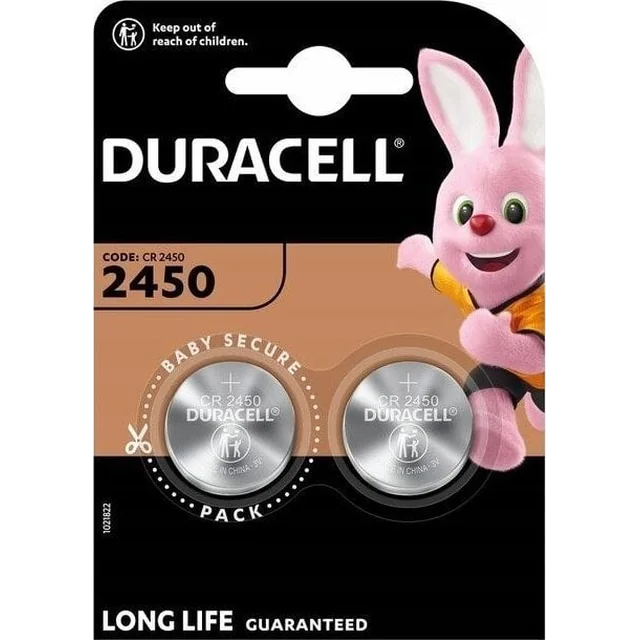 Μπαταρίες Duracell 3V CR2450 2 τεμάχια