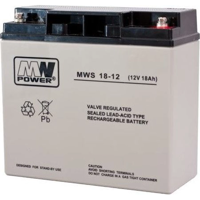 MPL maitinimo baterija 12V/18Ah (MWS/12V-18AH)