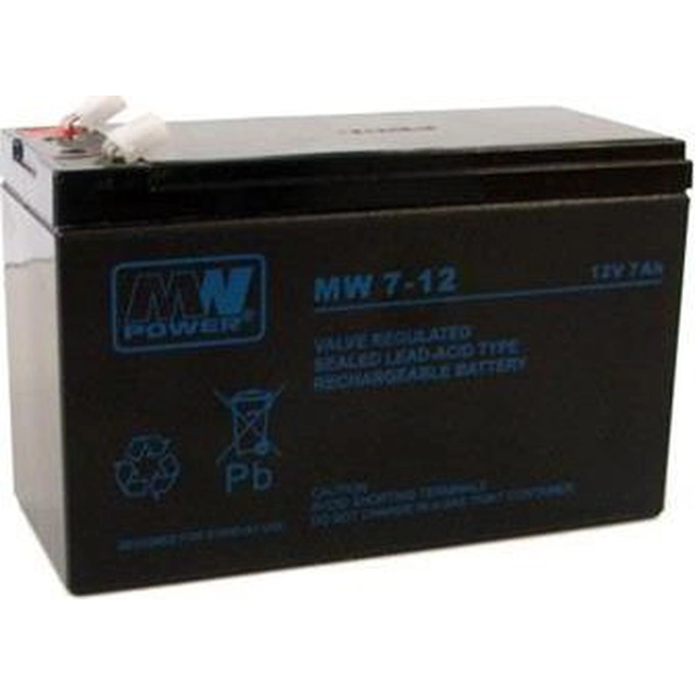 MPL maitinimo baterija 12V/7Ah (MW 7-12L)