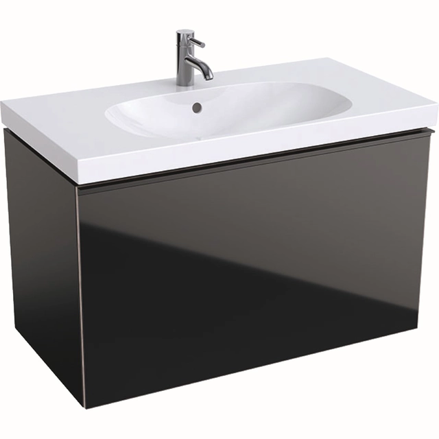 Mueble para lavabo Geberit Acanto, 90 cm, negro