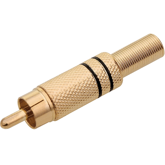 Mufă RCA RCA GOLD MIC NEGRU 1 bucată