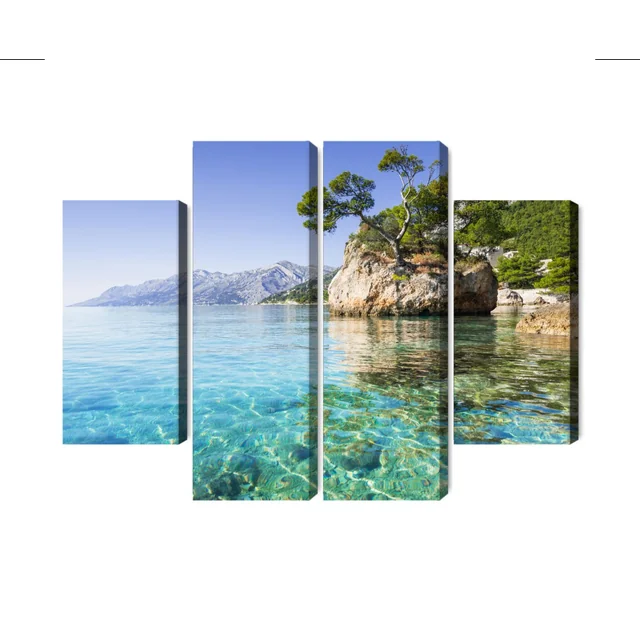 Multi-part Picture Makarska Riviera In Croatia