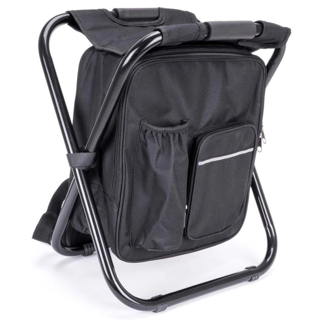 Multifunctional foldable backpack, black