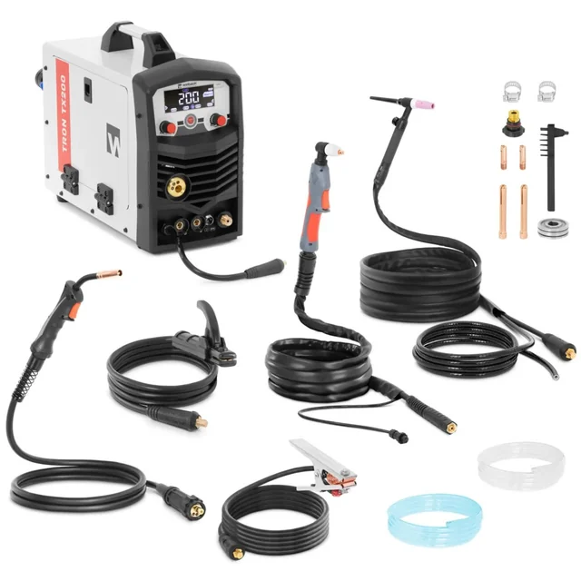 Multifunctional welding machine 4w1 MIG MAG TIG Liftarc 15-200 A