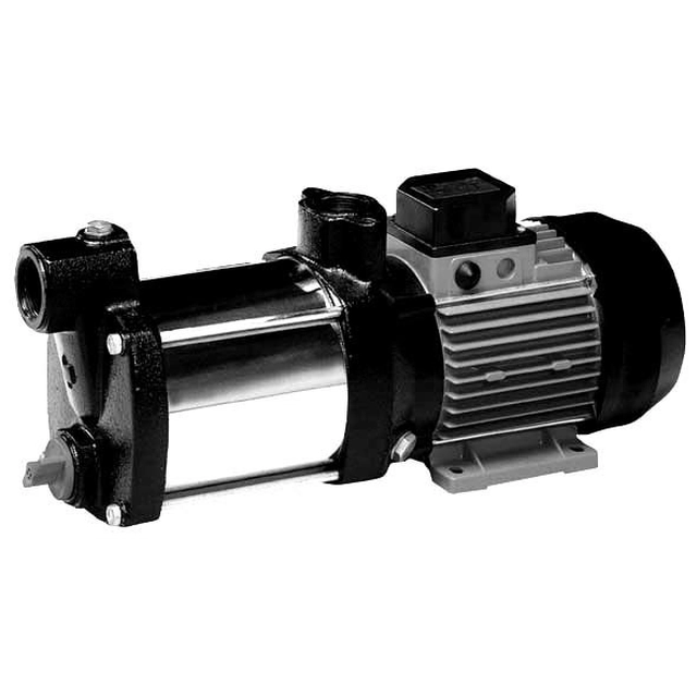 Multinox 200/80 T (400V) - horizontal, multistage, self-priming pump - Qmax =200 l/min,Hmax=67 m, suction height 8 m with non-return valve