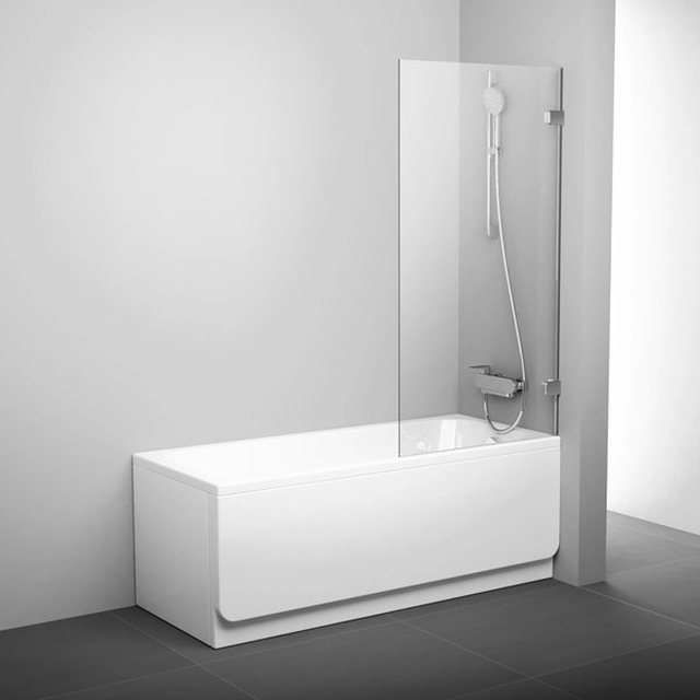 Mur de salle de bain Ravak Brilliant, BVS1 80 chrome+verre transparent