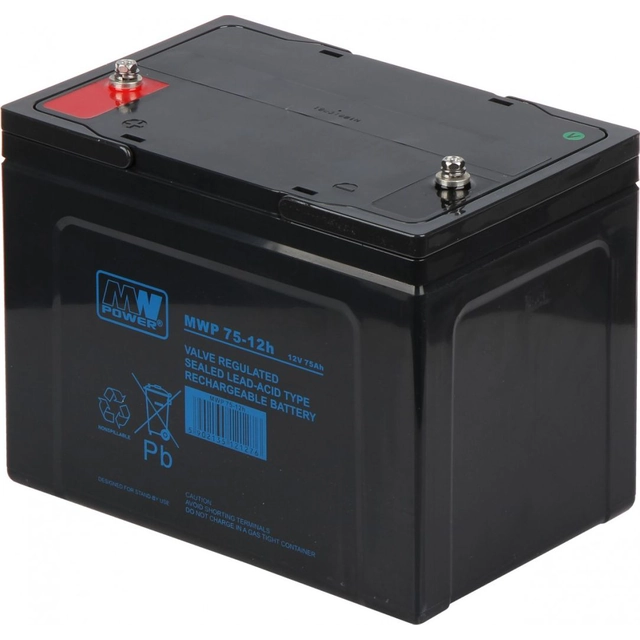 MW napajalna baterija 12V 75Ah (MWP 75-12)