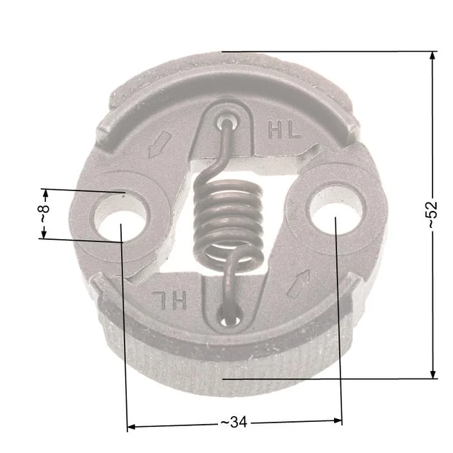 Nac Clutch 49Mm Desbrozadoras del mercado del metal pequeño Nz31