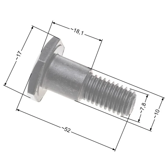 Nac Clutch Bolts SetWith Washers (2 X Screw + 4 X Washer) Market Brushcutters Nz200