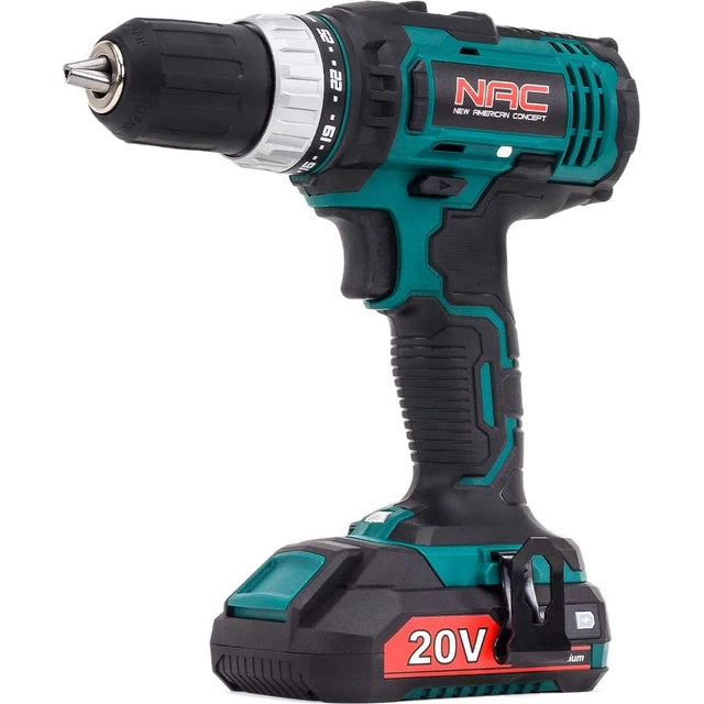 NAC drill/driver CDB2-LI-20V 20 V 2 x battery 2 Ah