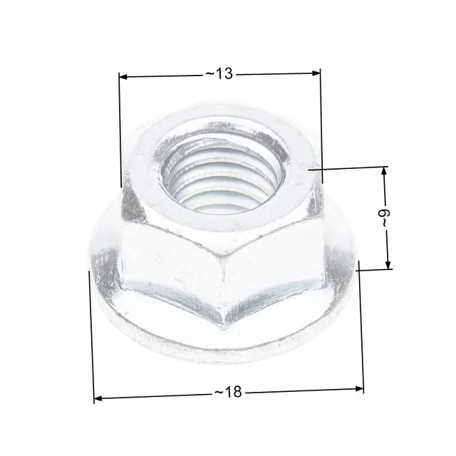 NAC nut for mounting the guide bar of market saws NZ113