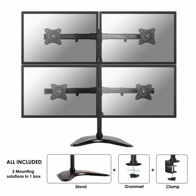 Namizni nosilec monitorja Neomounts NM-D335D4BLACK 8 kg