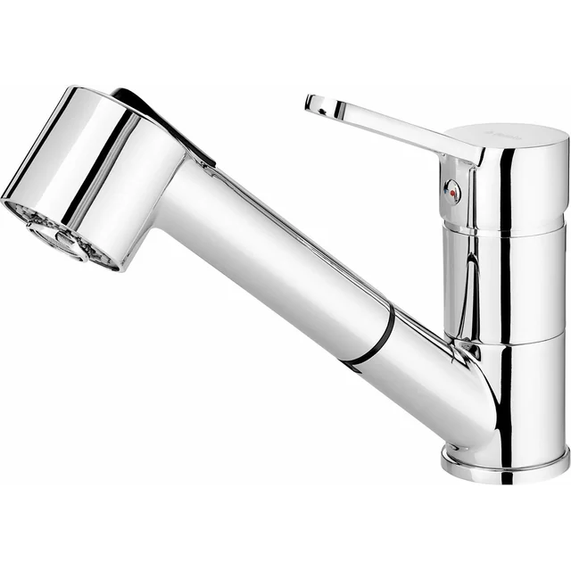 Narcissus sink tap with pull-out spout, chrome