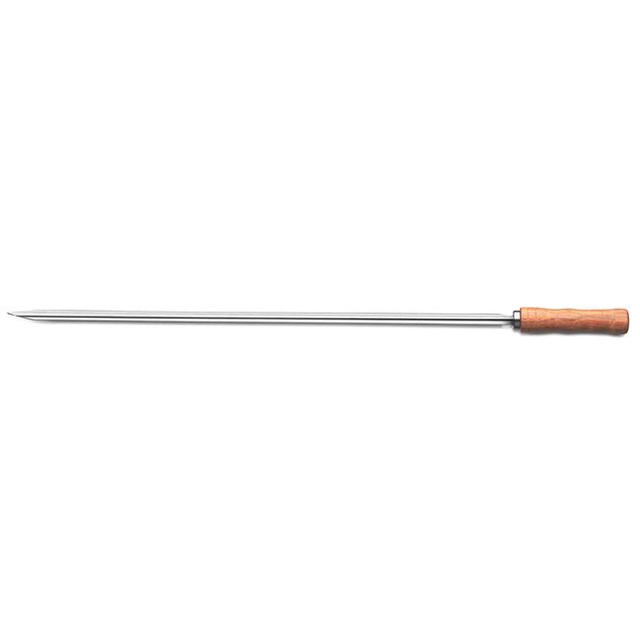 Narrow barbecue skewer with wooden handle, Churrasco line, light brown