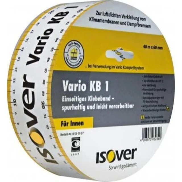 Nastro adesivo VARIO KB1 60mm x 40 mb ISOVER
