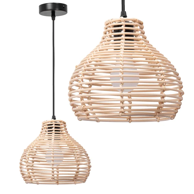 NATÜRLICHE BOHO-HÄNGEDECKENLAMPE APP984-1CP KLEIN