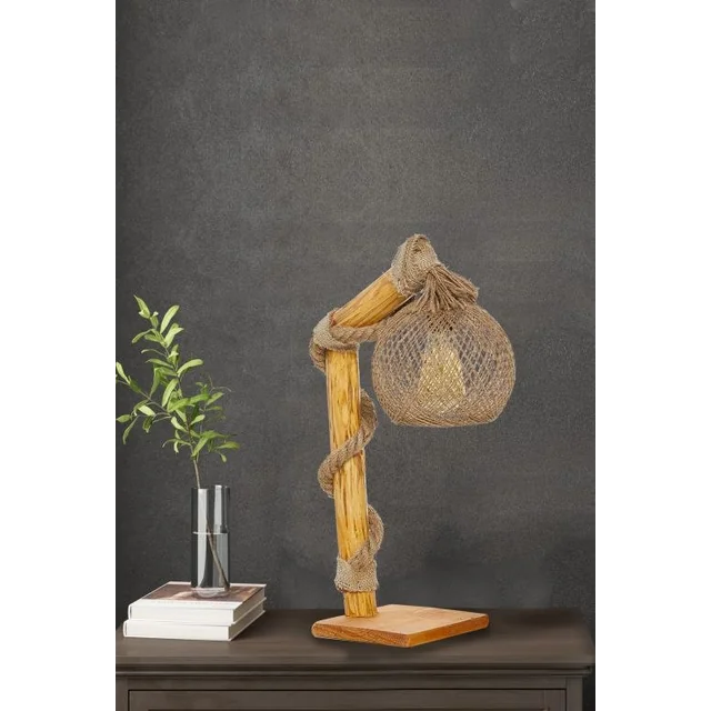 Natuurlijke houten lamp CANATA, 50 x 24 cm