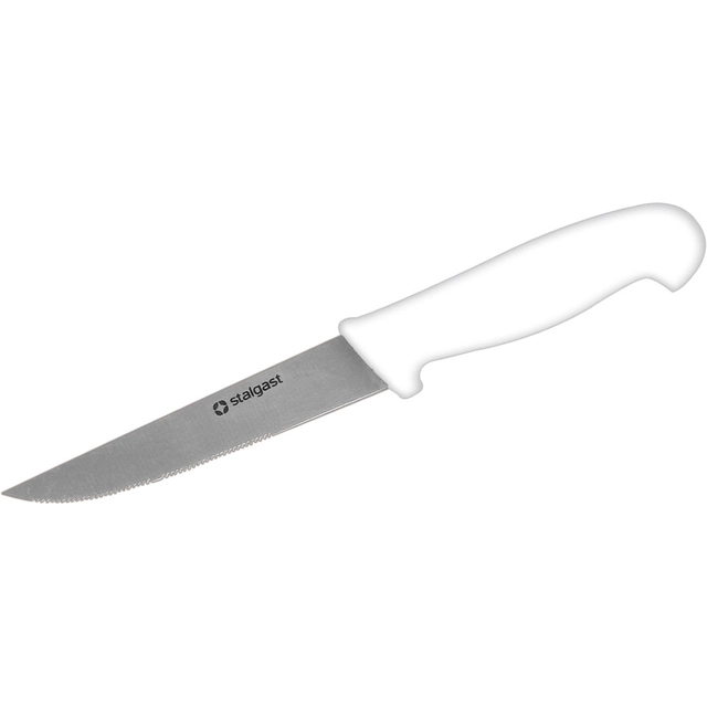 Nazobčani nož za lupljenje zelenjave l 105 mm beli Stalgast 284105