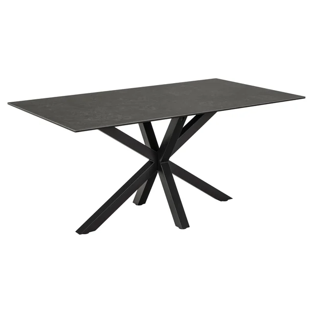 Nebeský čierny stôl 160x90