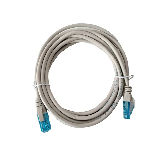 Неекраниран кръгъл UTP кабел Digitus, CAT5e RJ45, Cu, 3 m, сив