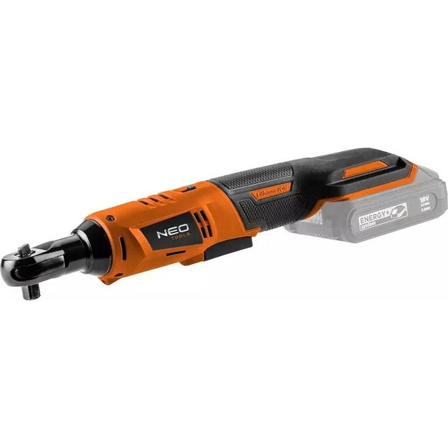 Neo impact wrench Cordless ratchet Energy+ 18V, Li-lon, 3/8”, without battery, adapter 1/2" 04-603