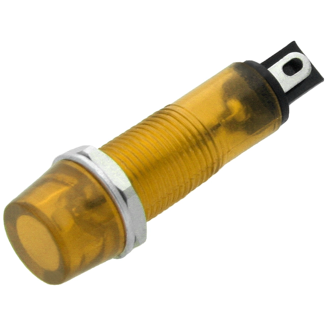 Neon INDICATOR 9mm (yellow) 230V 1 each