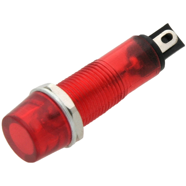 Neon INDICATORE 9mm (rosso) 230V 1 pz