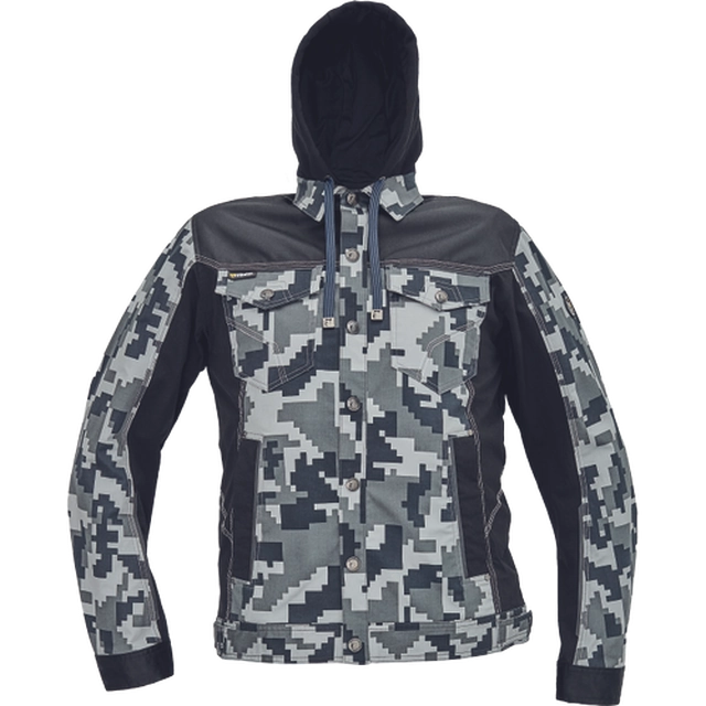 NEURUM CAMOU Jacke+Kapuze anthrazit 50