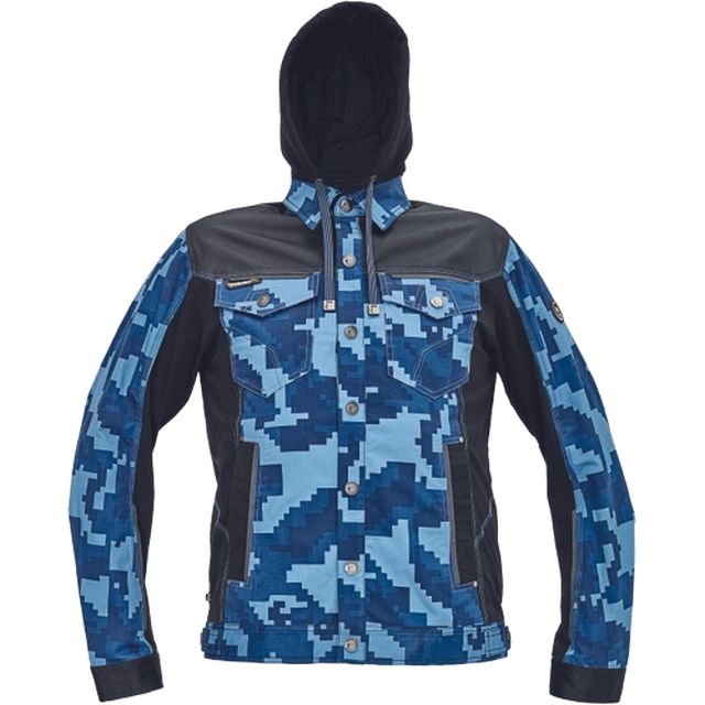 NEURUM CAMOU jacket+hood navy 46