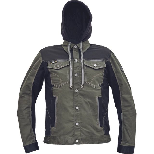 NEURUM CLS jakna+kapuca temno olivna 46