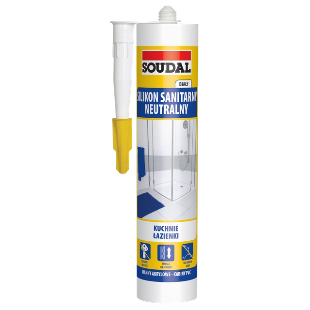 Neutral sanitary silicone Soudal colorless 280 ml