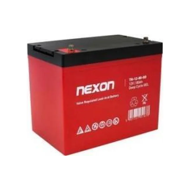 Nexon TN-GEL gelio baterija 12V 80Ah Ilgas tarnavimo laikas