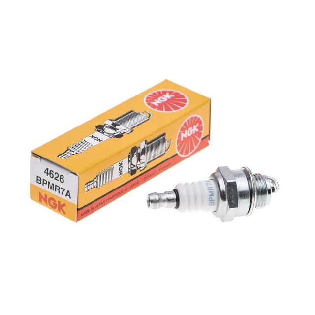 NGK spark plug BPMR7A for chainsaws with resistor, unscrewable tip, ORIGINAL PART 4626