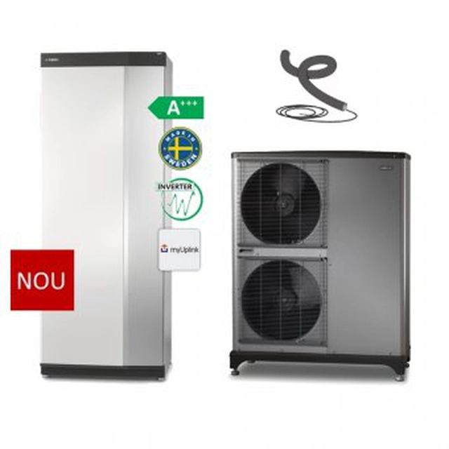 NIBE heat pump F2040-16 with VVM module S320, for max. 220-250 sq