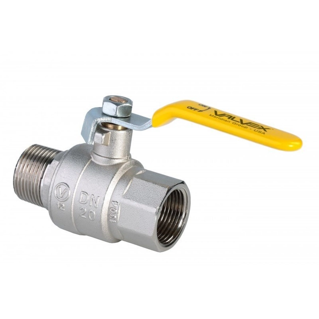 Nickel-plated gas ball valve with aluminum lever (DAI) (NW version) ORION 1"